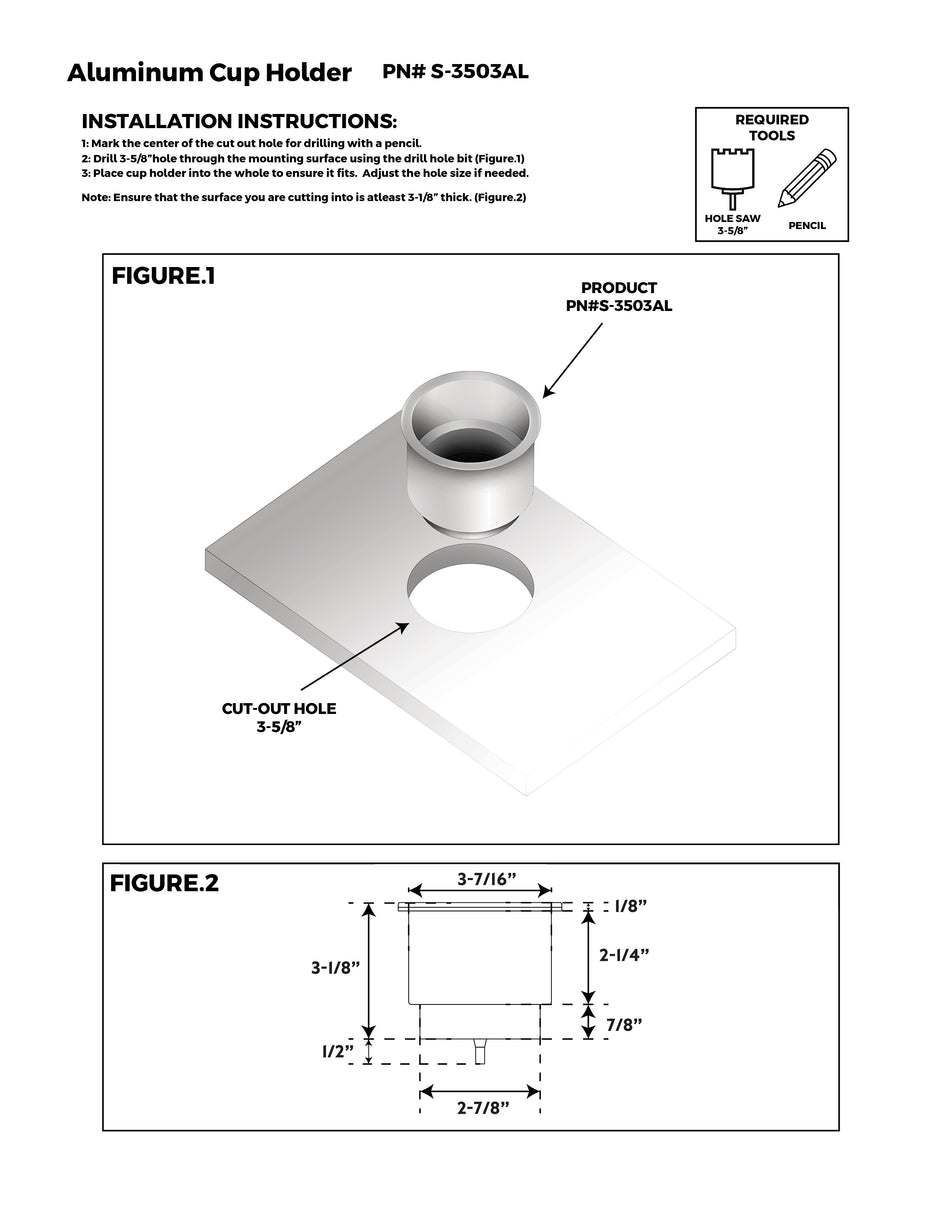 Aluminum Cup Holder