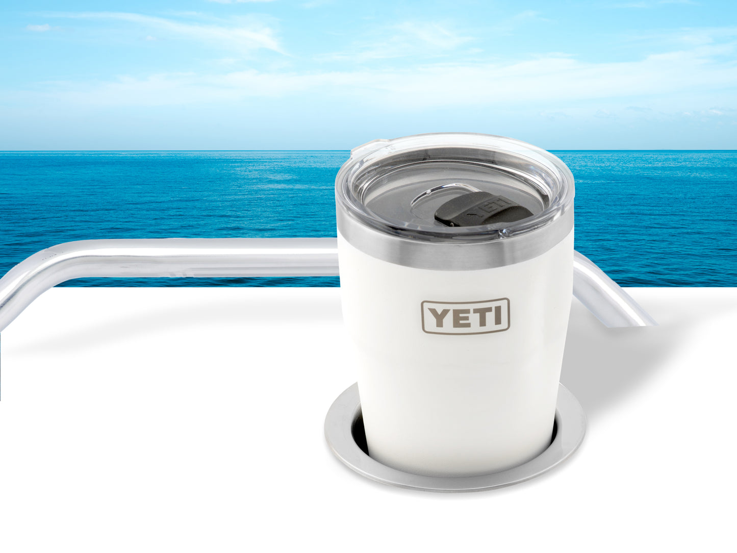 Wide Lip Large Stainless Steel Cup Holder