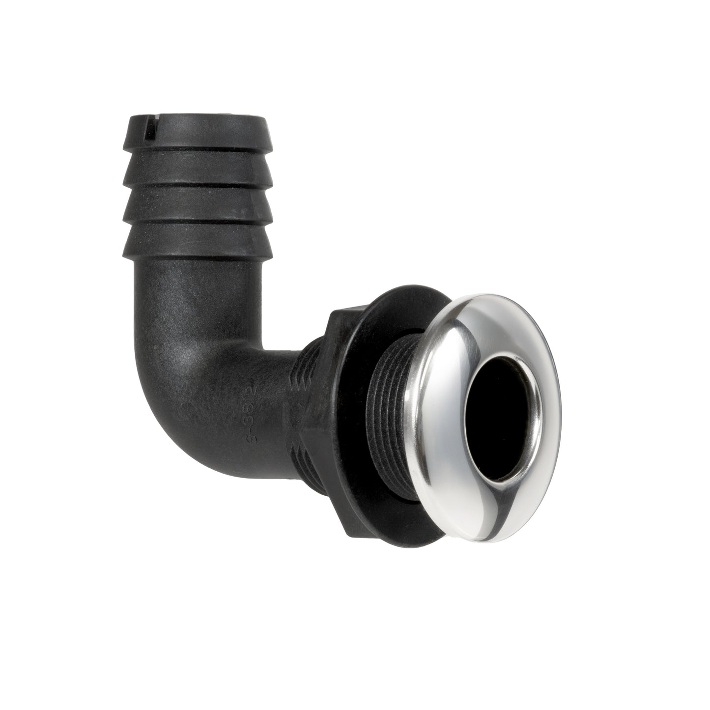 316 Stainless Steel & Nylon 90° 1-1/2" Thru Hull
