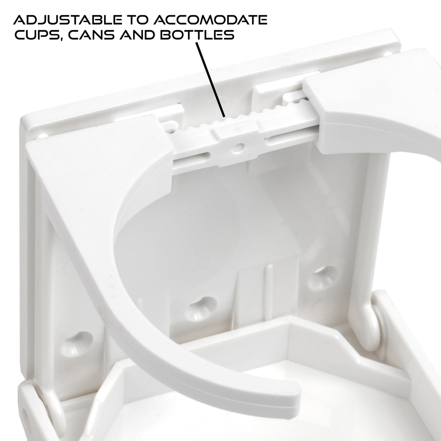 White Nylon Folding Drink Holder