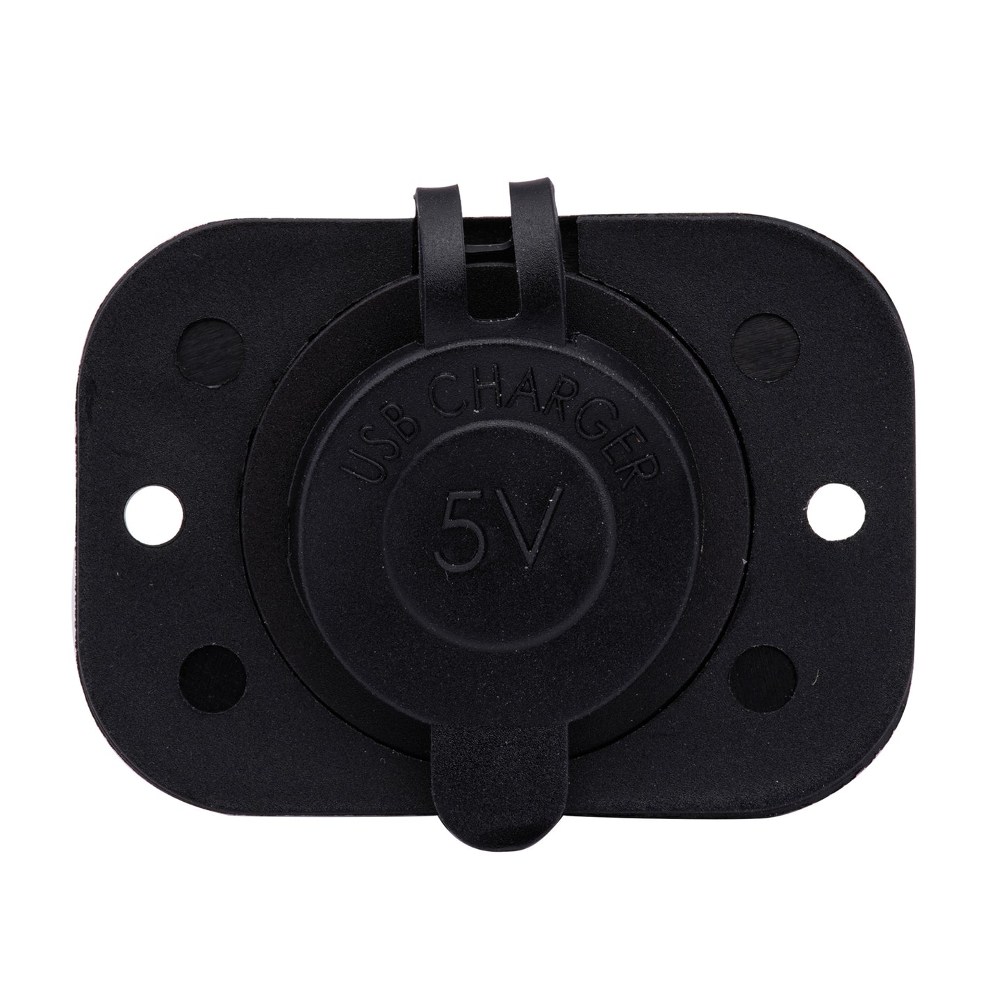 Black Nylon Single USB Charging Port