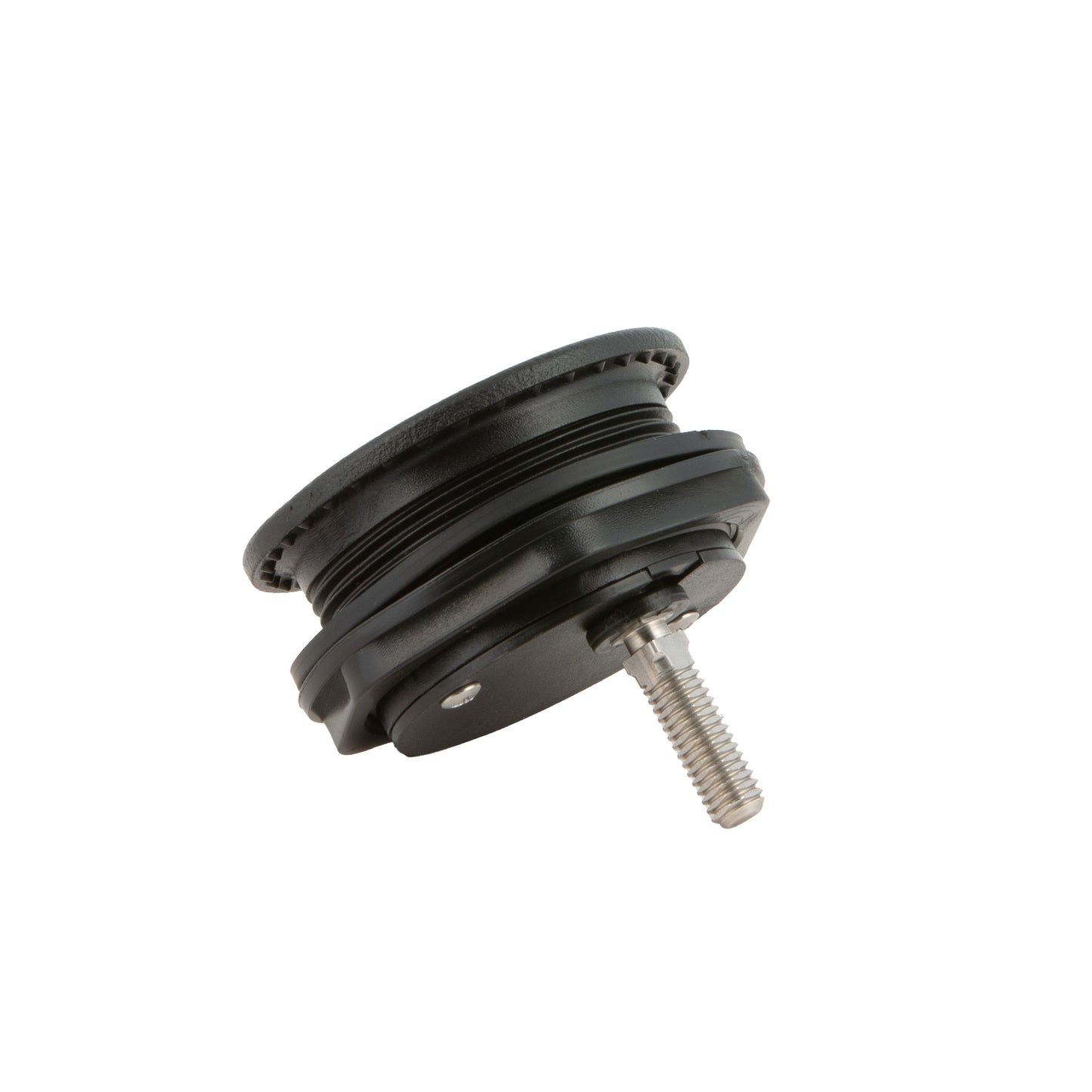 Locking Chrome Plated Zinc Black Nylon T-Style Non-Compression Handle