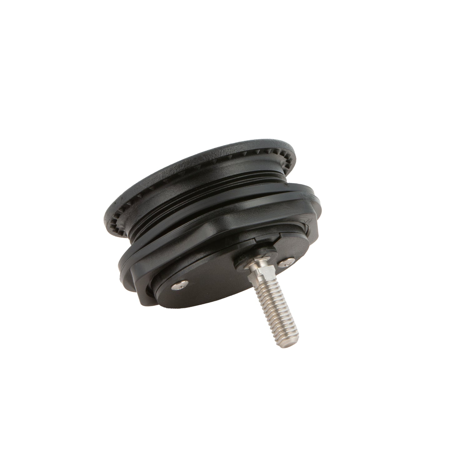 Locking Chrome Plated Zinc Black Nylon T-Style Non-Compression Handle