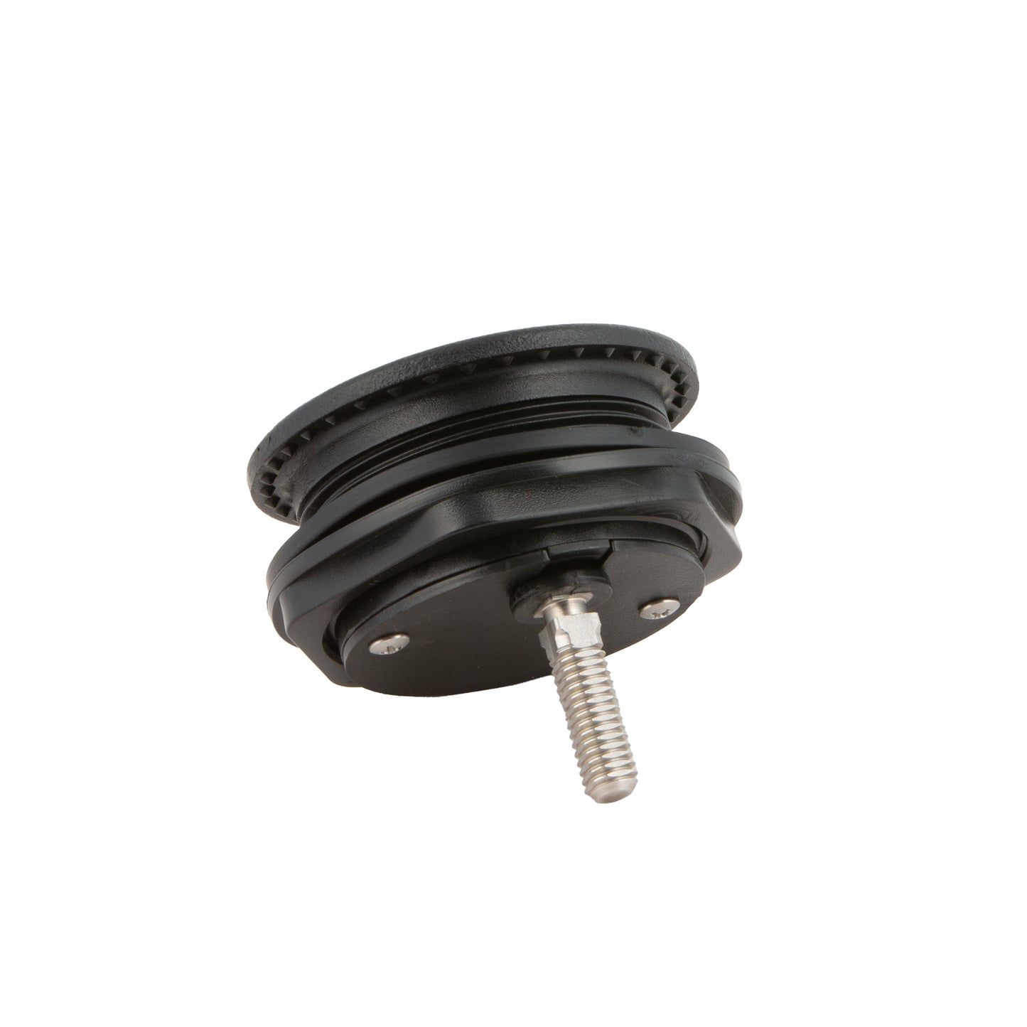 Locking Chrome Plated Zinc Black Nylon T-Style Non-Compression Handle