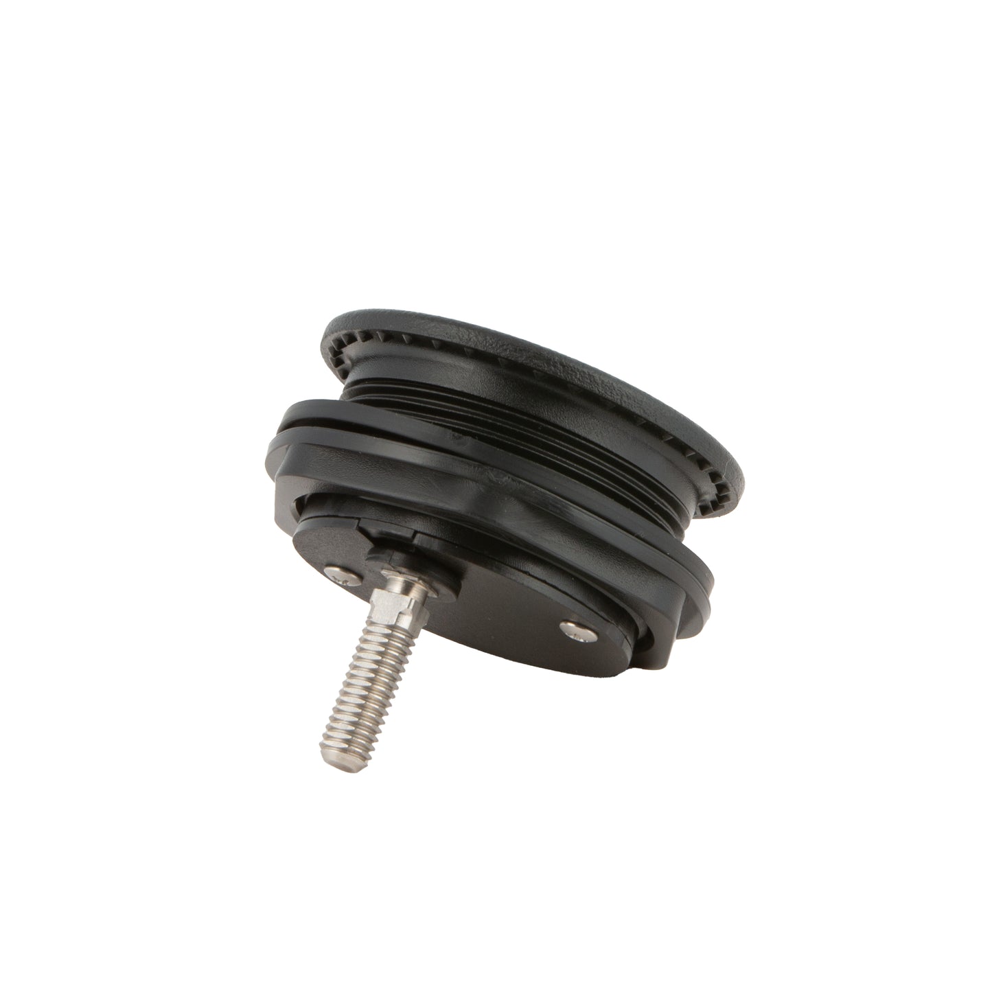 Locking Chrome Plated Zinc Black Nylon T-Style Non-Compression Handle