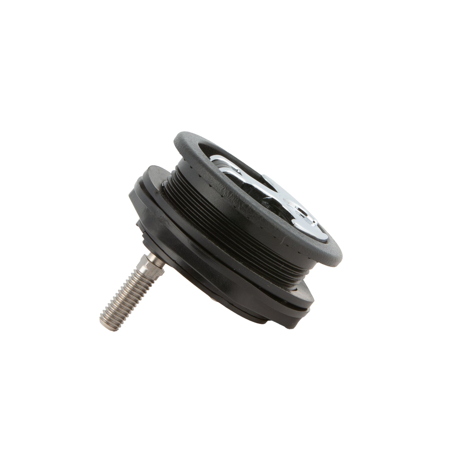 Locking Chrome Plated Zinc Black Nylon T-Style Non-Compression Handle