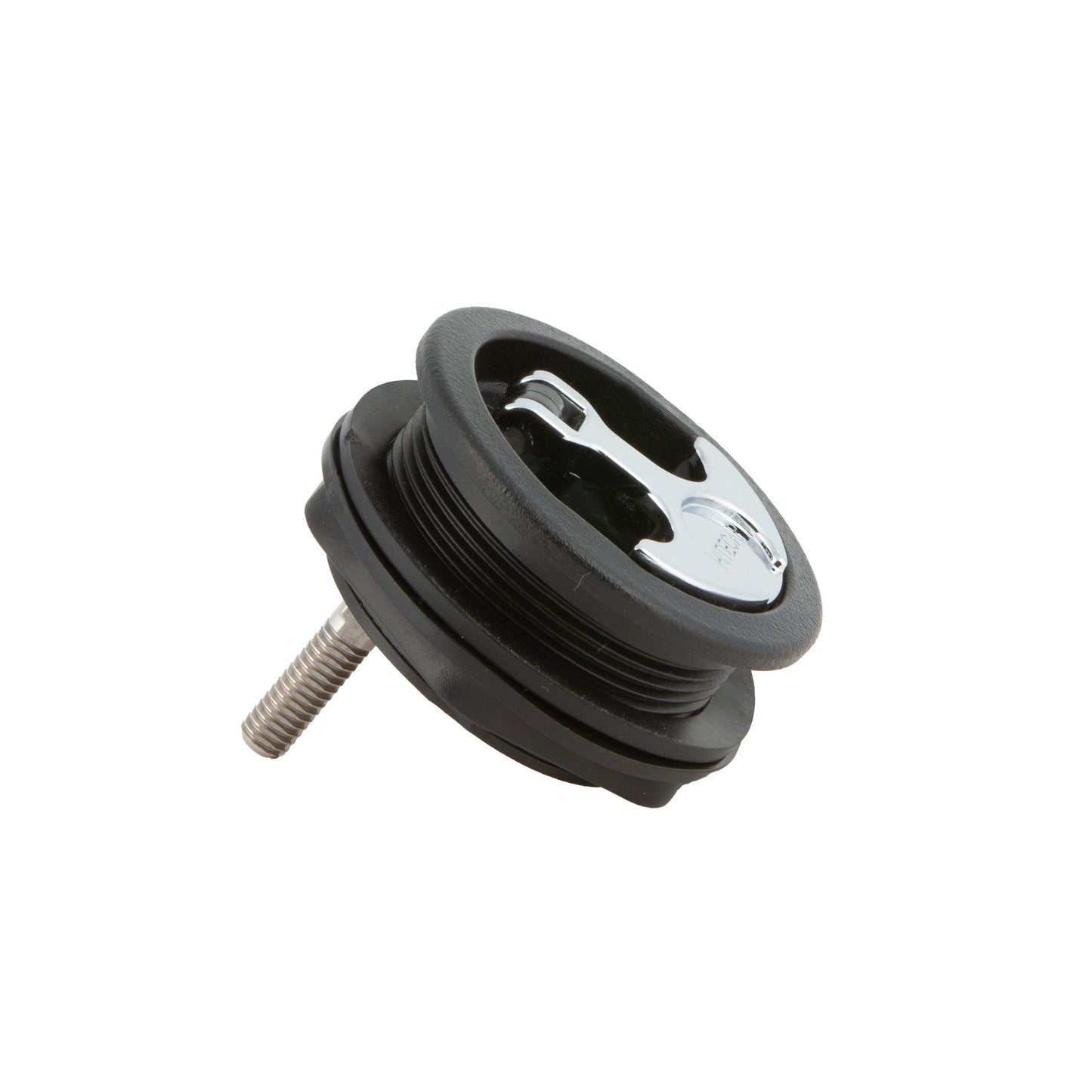 Locking Chrome Plated Zinc Black Nylon T-Style Non-Compression Handle