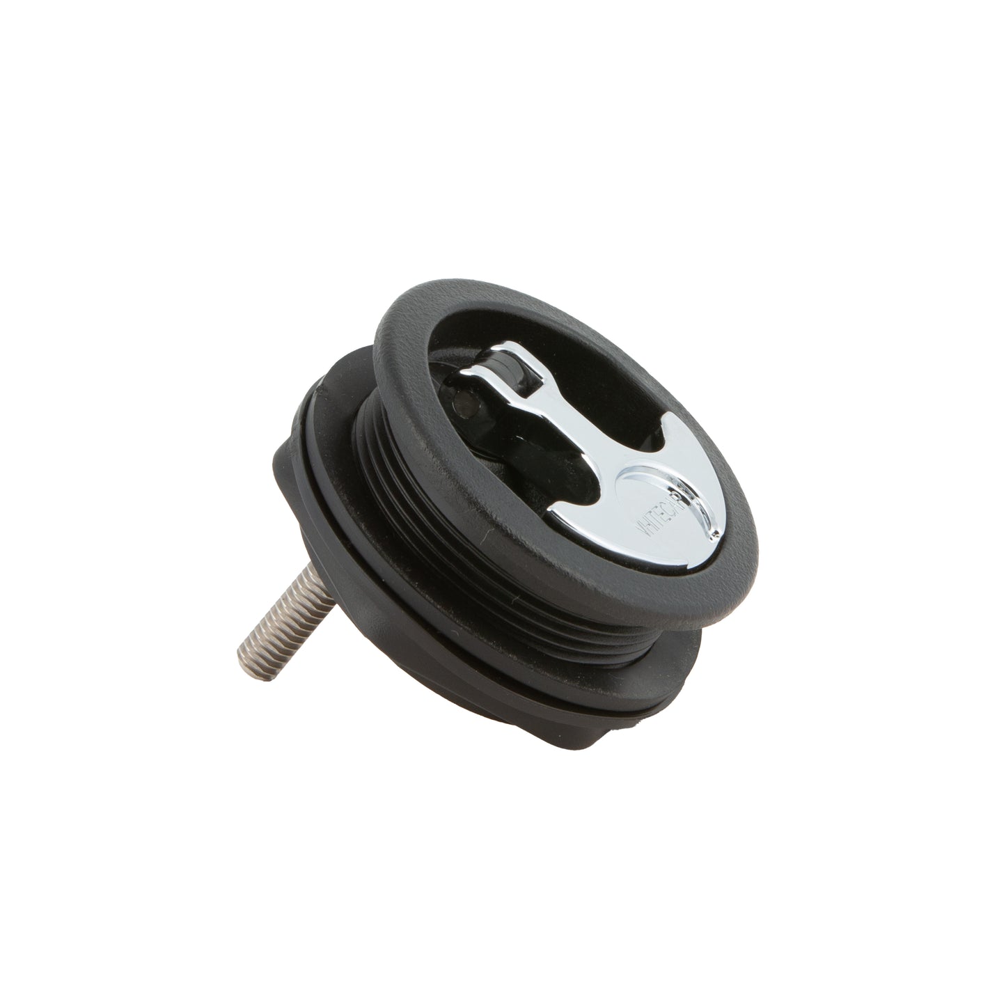 Locking Chrome Plated Zinc Black Nylon T-Style Non-Compression Handle