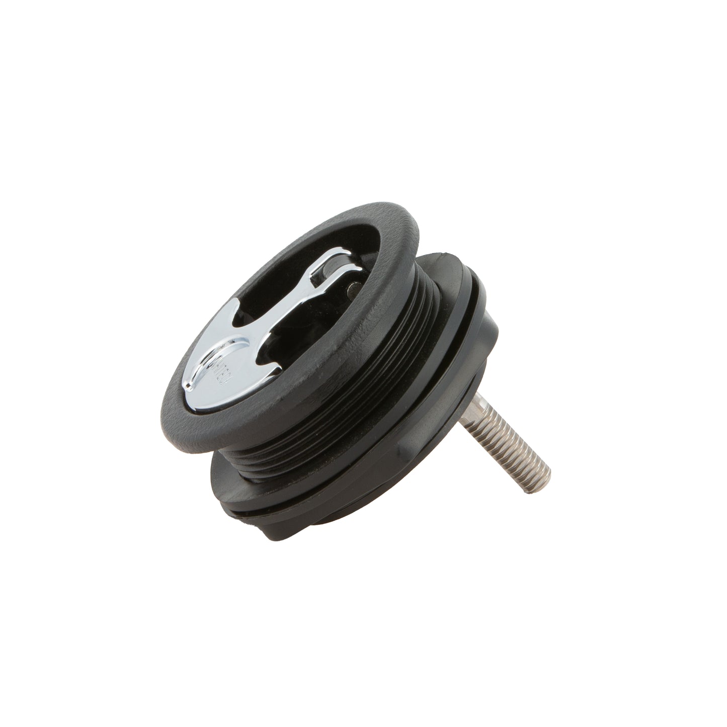 Locking Chrome Plated Zinc Black Nylon T-Style Non-Compression Handle