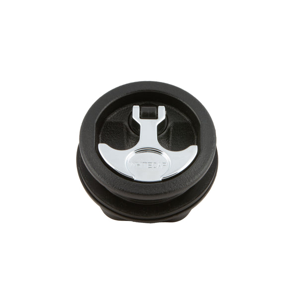 3" Chrome Plated Zinc Black Nylon Locking T-Style Non-Compression Handle