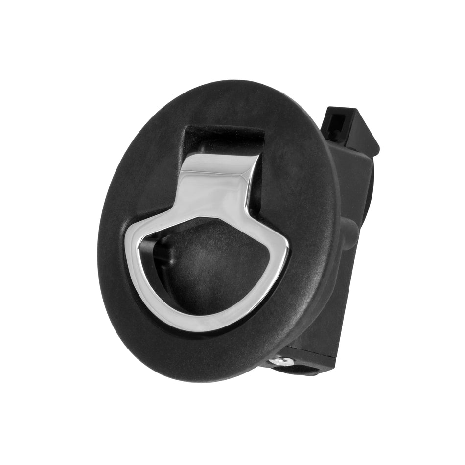 3" Waterproof Black Nylon Chrome Zinc Slam Latch - Non-Locking
