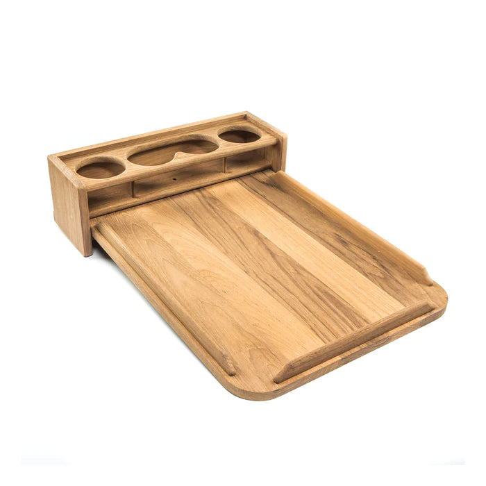 16" Premium Grade Teak Four Drink Holder with Removable Cockpit Table