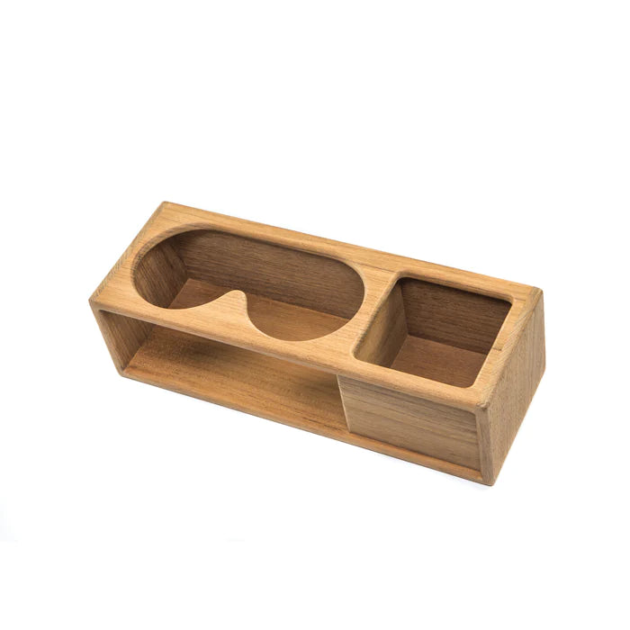 Bottle Wire Rack Whitecap Teak Two Insulated Drink/Binocular Rack