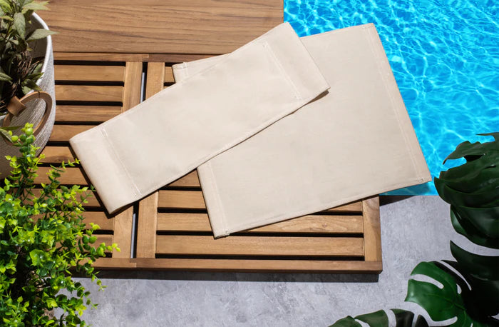 Directors Chair with Creme Sunbrella® Fabric Covers