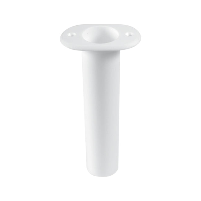90° White Nylon Flush Mount Rod Holder