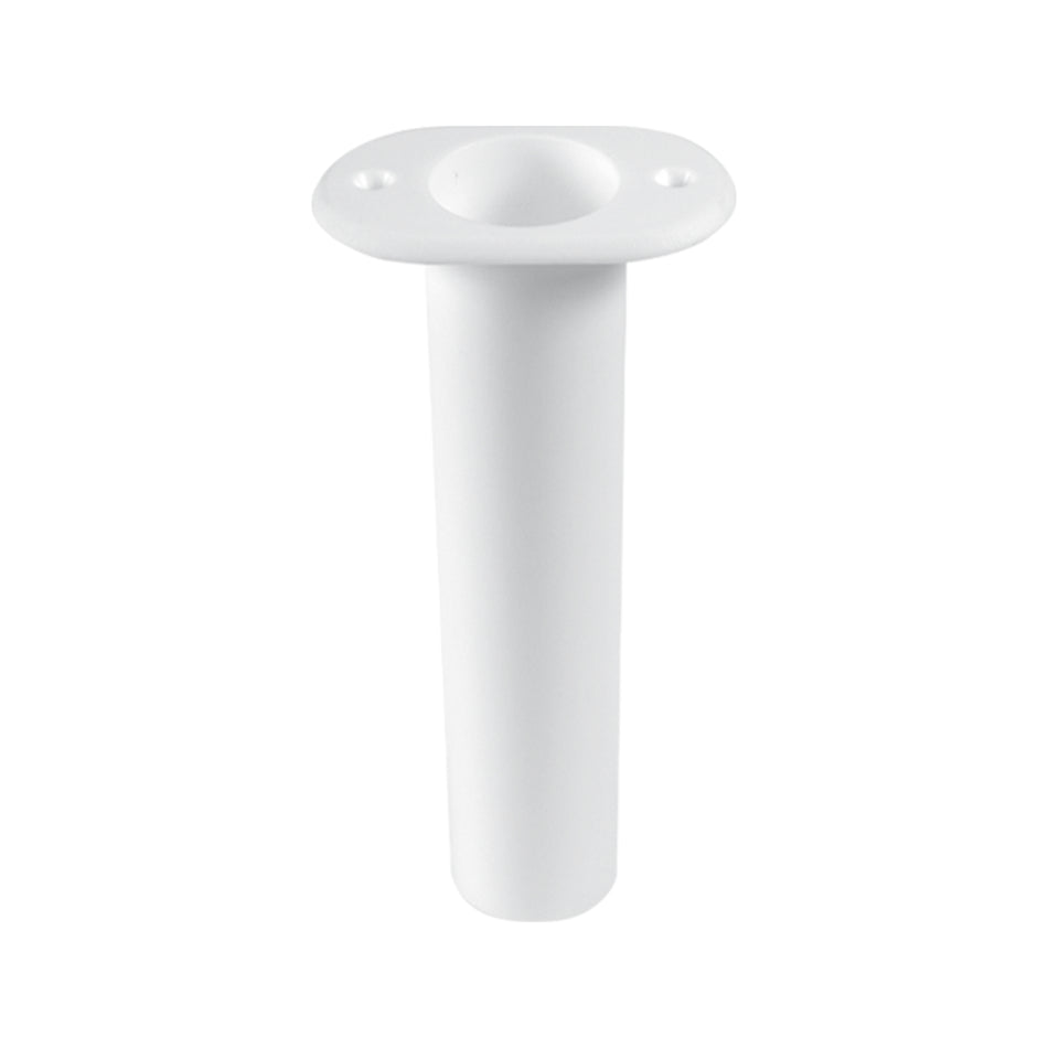 90° White Nylon Flush Mount Rod Holder