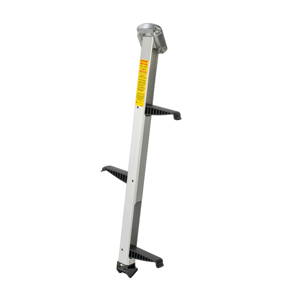 Anodized Aluminum Faceplate Invisible Ladder - 3 Step Negative Transom