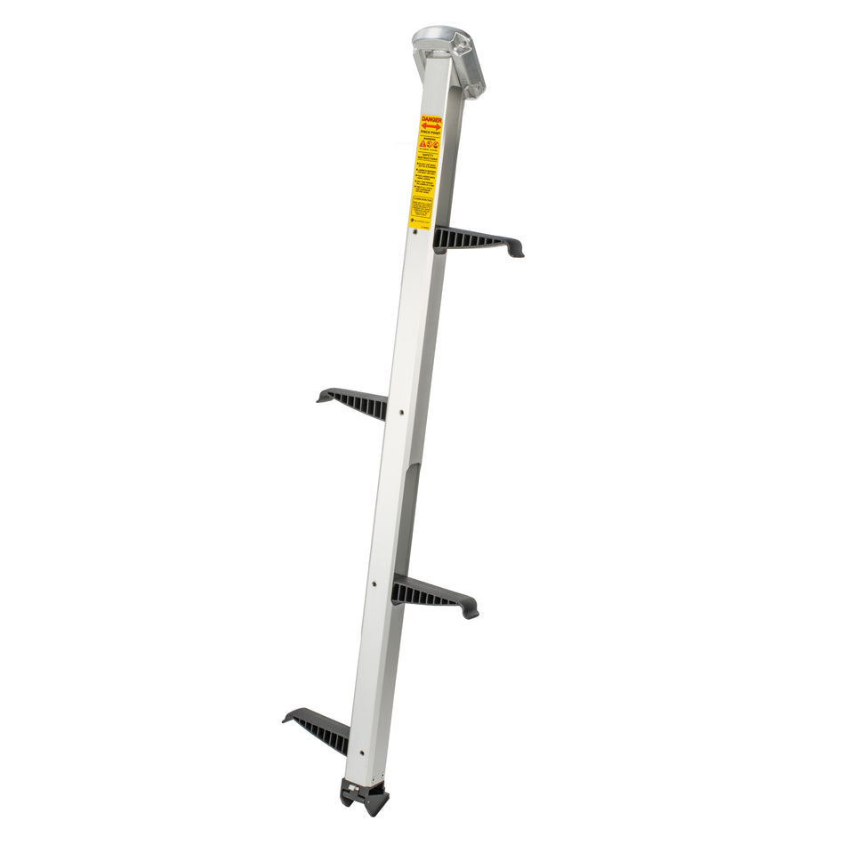Anodized Aluminum Faceplate Invisible Ladder - 4 Step Negative Transom