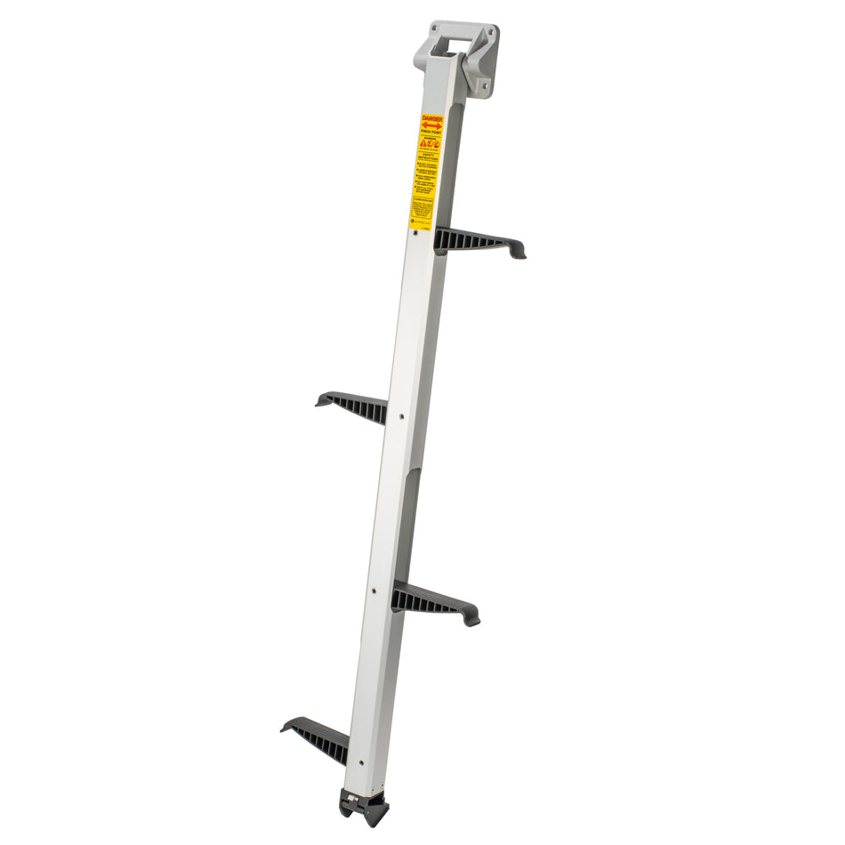 Anodized Aluminum Faceplate Invisible Ladder - 4 Step Positive Transom