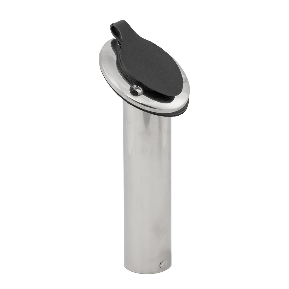 30° 316 Stainless Steel Flush Mount Rod Holder with Cap