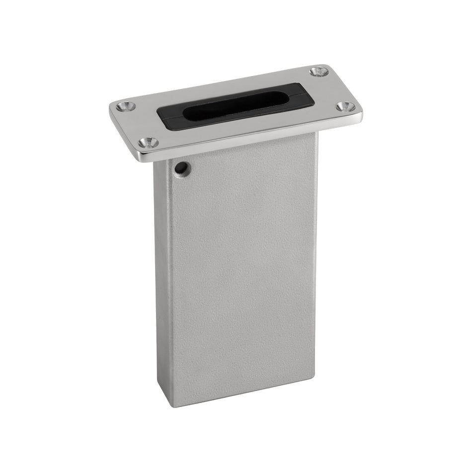6" Stainless Steel Backrest/Chair Receptacle
