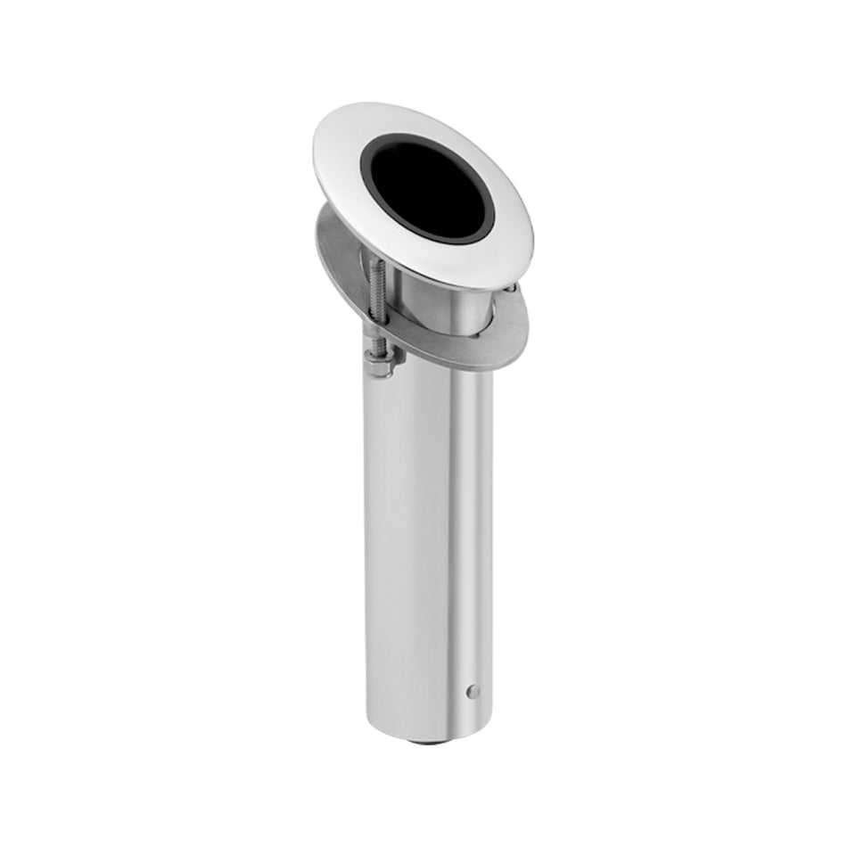 30° 316 Stainless Steel Studded Flush Mount Rod Holder