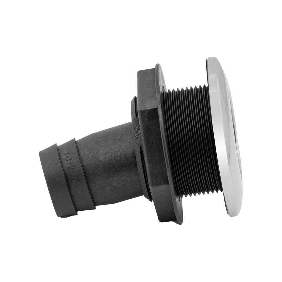 10° Angled Stainless Steel and Nylon Scupper with Barb
