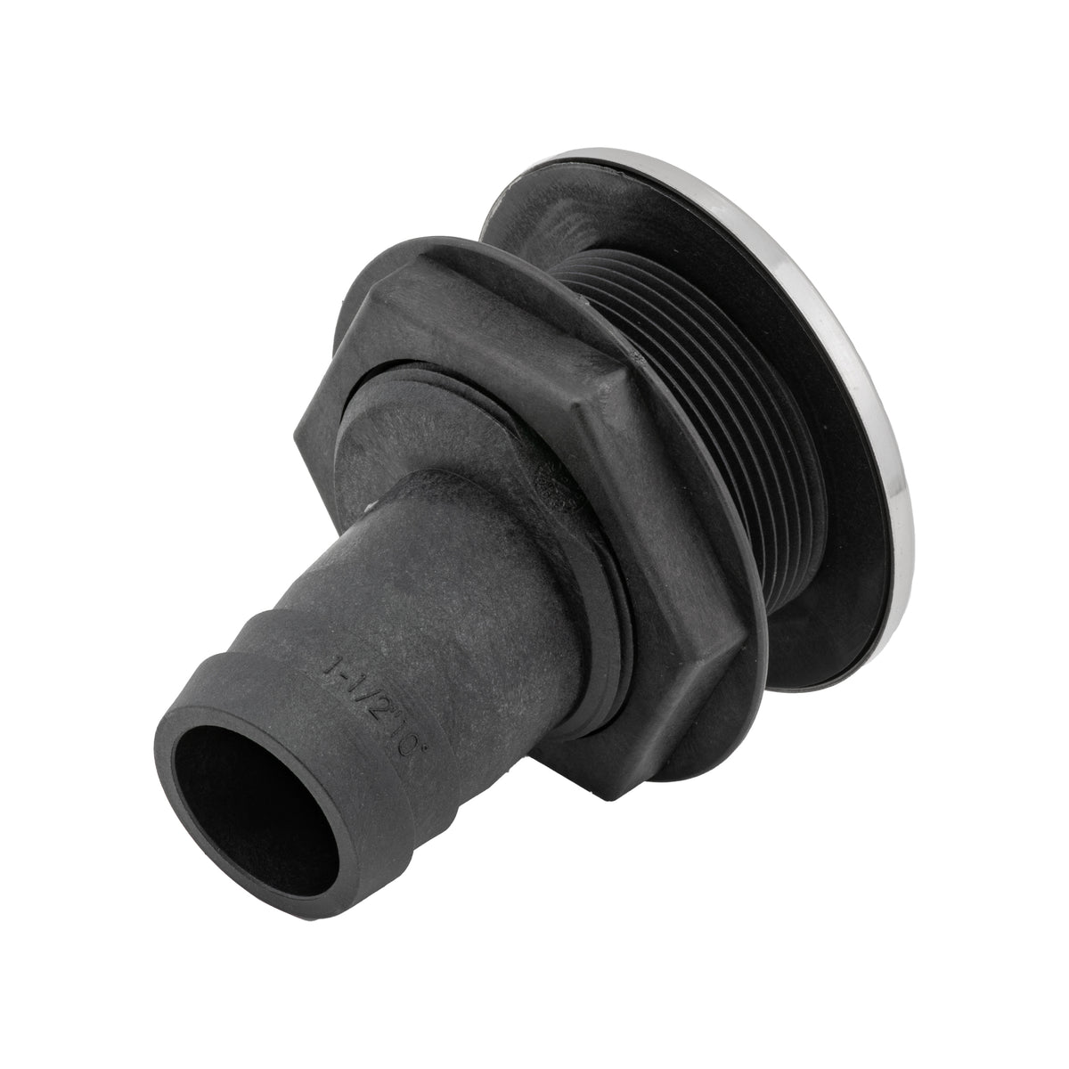 Scupper Cap 10° Angled Stainless Steel and Nylon Scupper with Barb – Whitecap ...