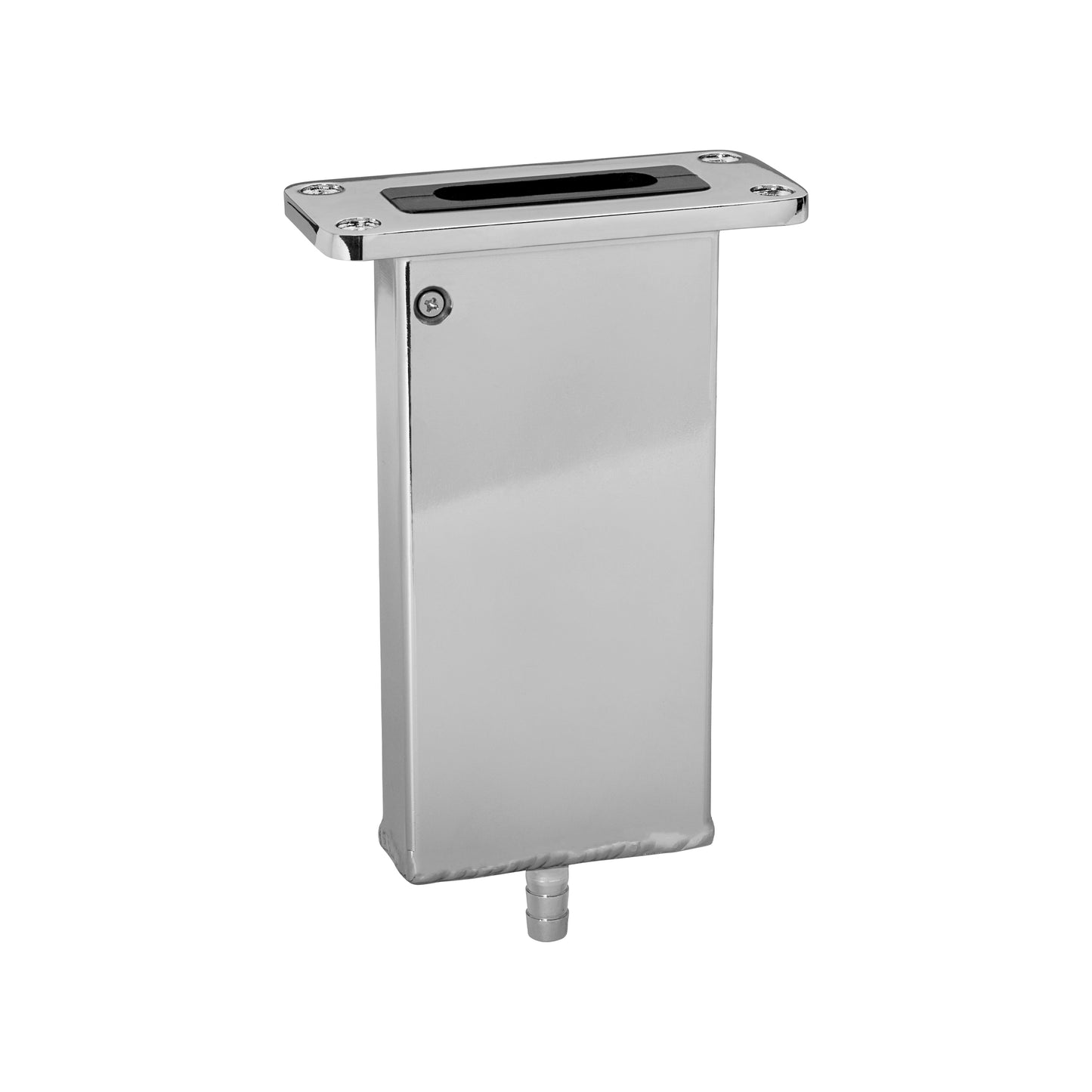 Aluminum Backrest/Chair Receptacle with Drain (6") - AL-CHRBSE12