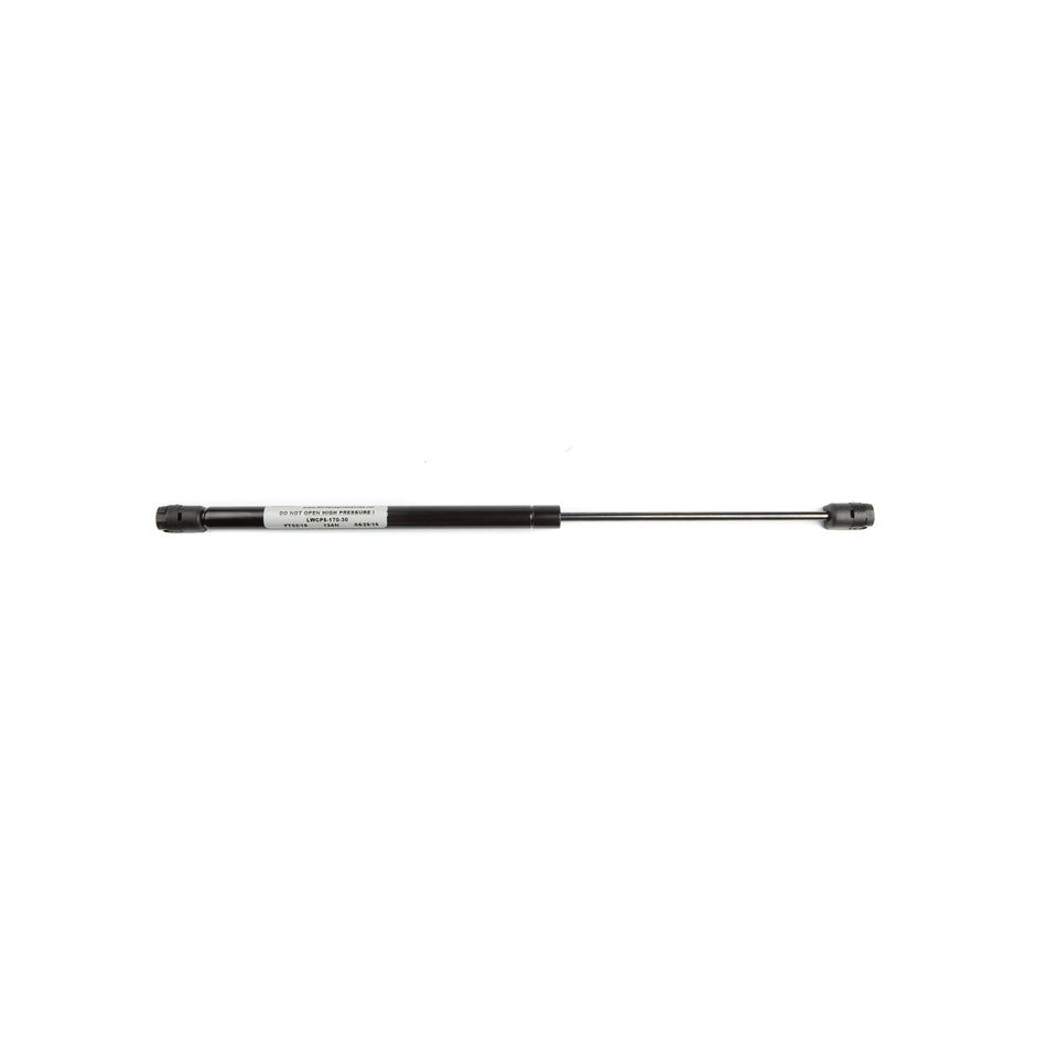 20" Black Nitrate Gas Spring with 50 P1 Force and 316 Stainless Steel Body