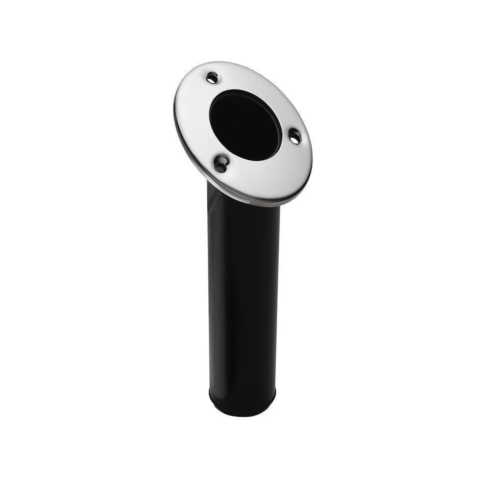 316 Stainless Steel Nylon Oval Flush Mount Rod Holder with No Cap