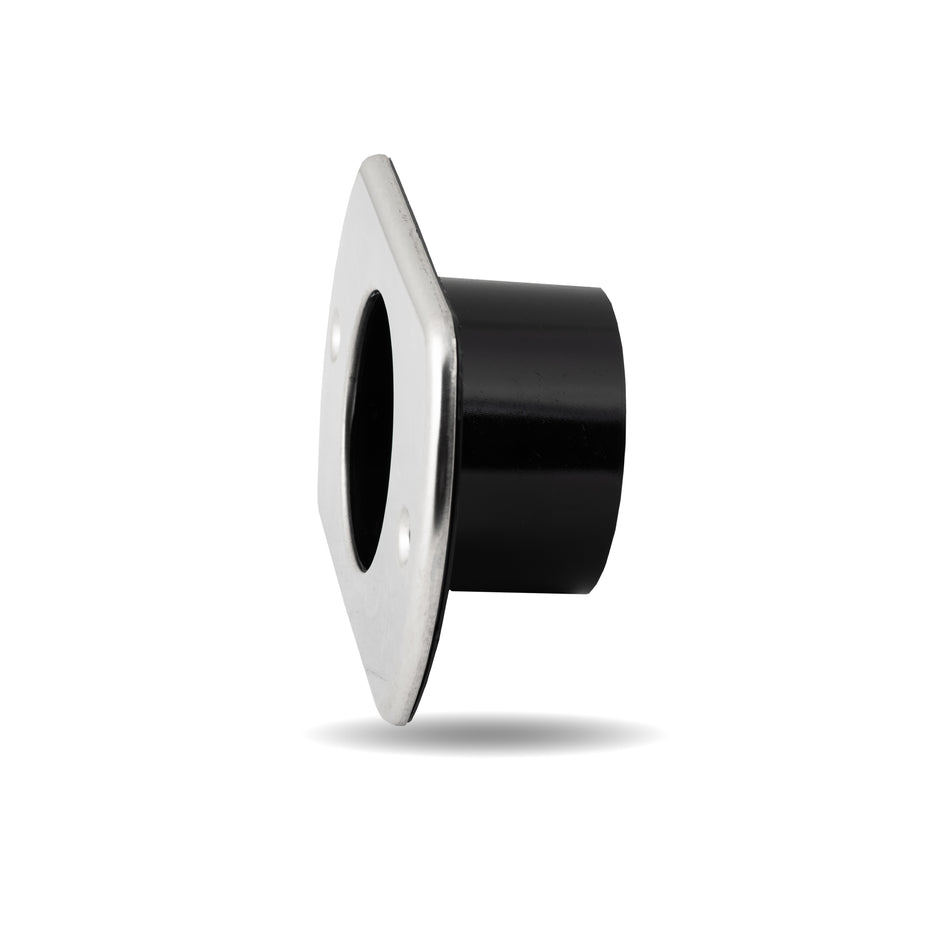 4" Stainless Steel Black Nylon Rod Tube Flange