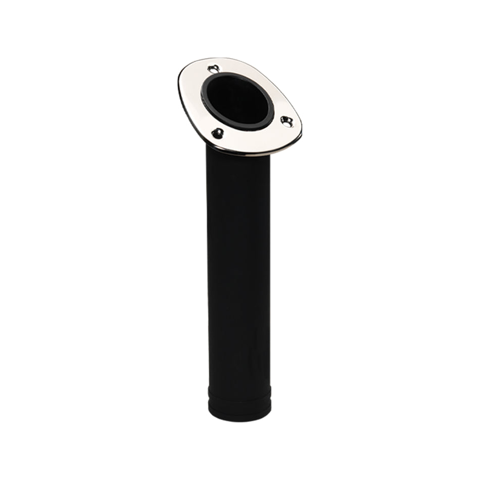30° 316 Stainless Steel Nylon Flush Mount Rod Holder with No Cap