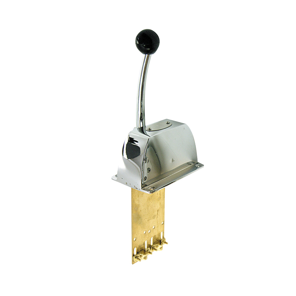 Chrome Plated Brass Single Control for Clutch or Throttle