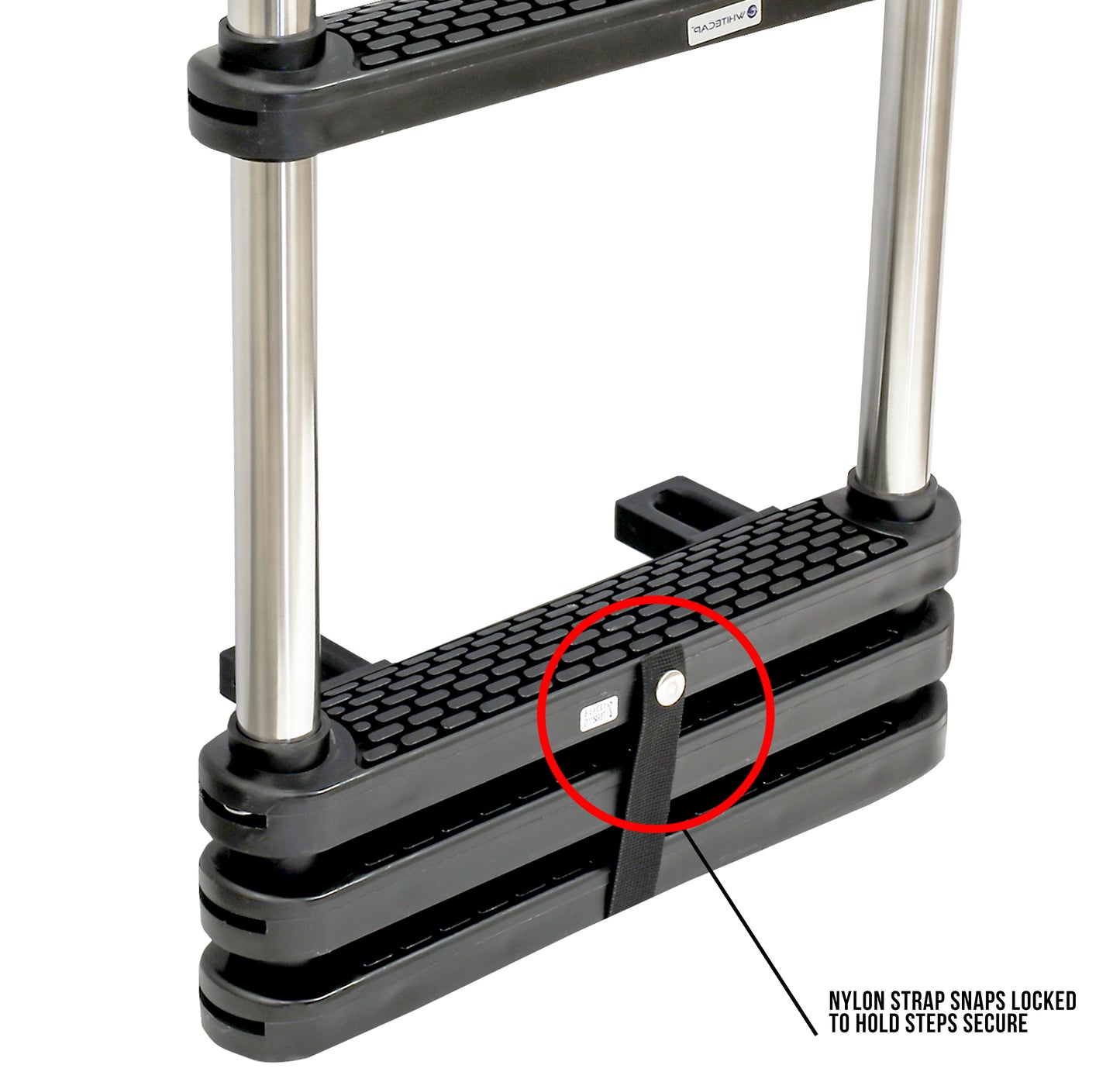 Telescoping Stainless Steel Pontoon Ladder - S-1862