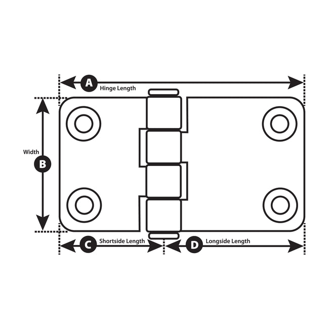 Shortside Butt Hinge