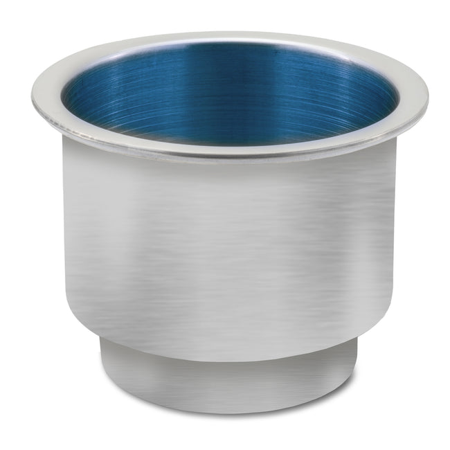 Stainless Steel Flush Drink Holder with Blue LED Light - S-3511B