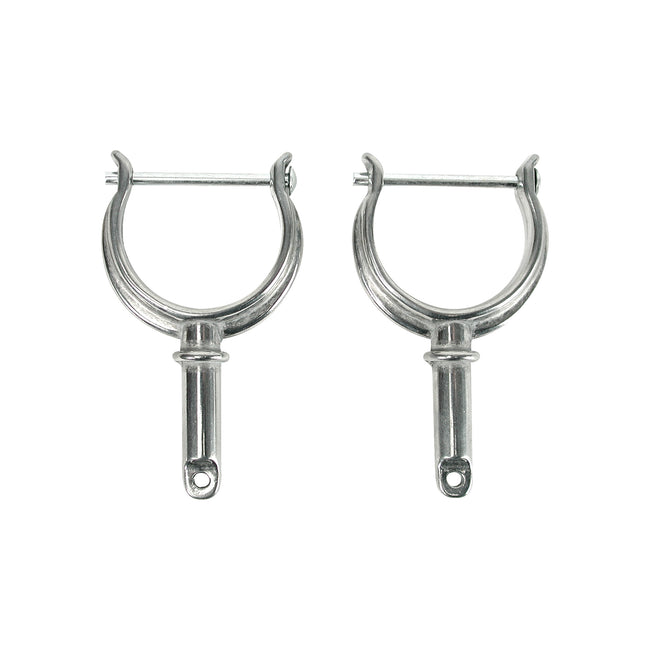 1-1/2" Chrome Plated Zinc Oarlock Horns