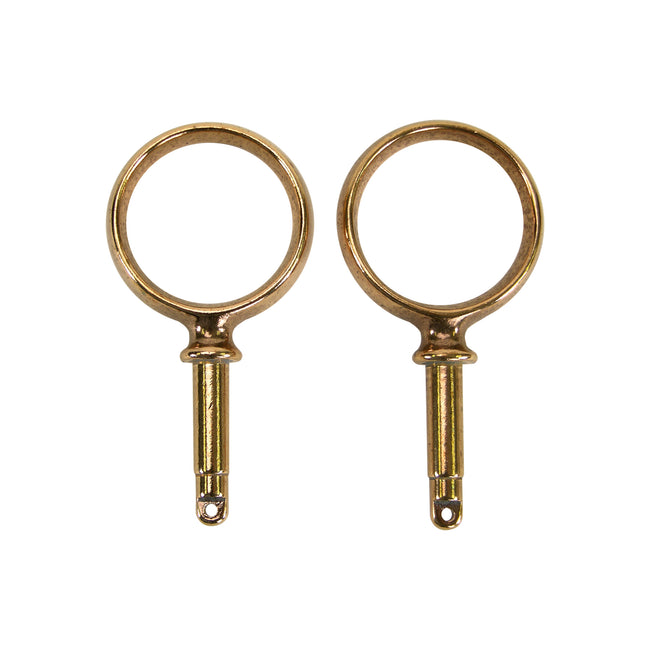 2-3/16" Bronze Round Oarlock Horns