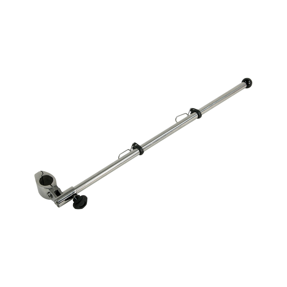 17" 304 Stainless Steel Pole Clamp-On Flagstaff with 316 Stainless Steel Clamp