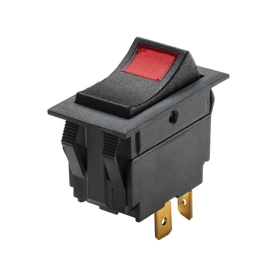 Mom.On/Off/Mom.On SPDT Illuminated Rocker Switch