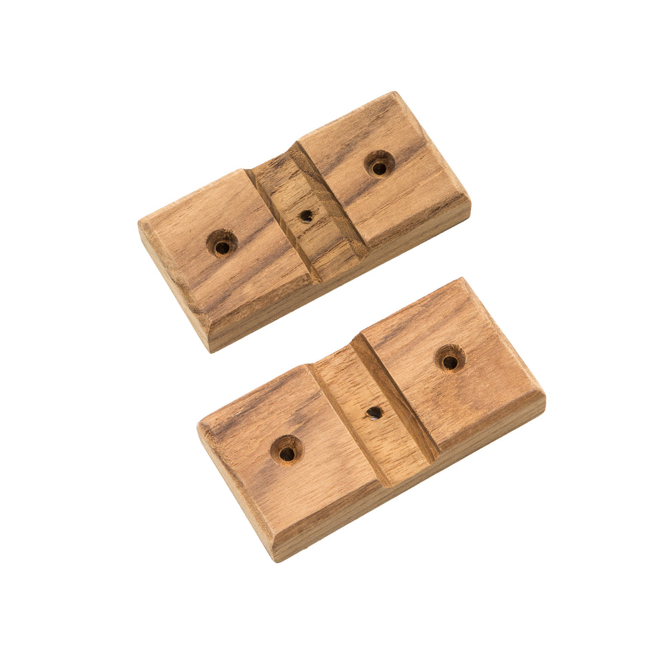 3-1/4" Premium Grade Teak Rod Storage Rack Mounting Boards