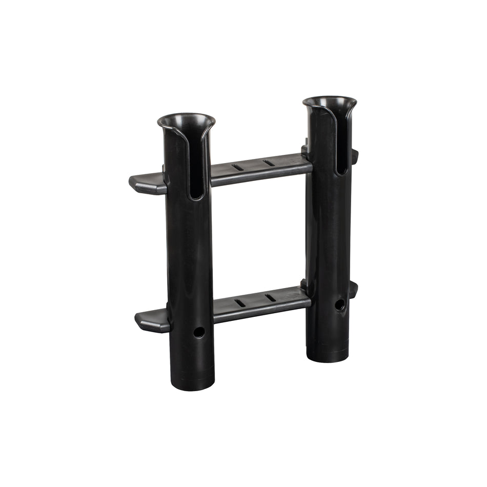 Black Polypropylene Two-Tube Tournament Rod Rack