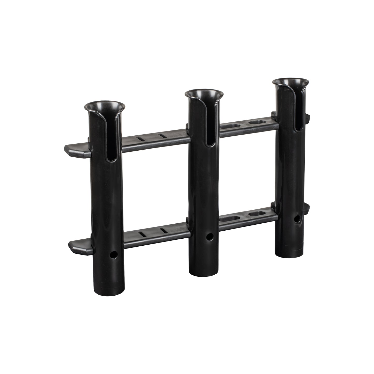 Black Polypropylene Three-Tube Tournament Rod Rack